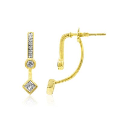 Gouden oorbellen met Diamanten SI1 (G) (Annette)