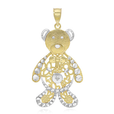 Gouden hanger met een PK (I) Diamant