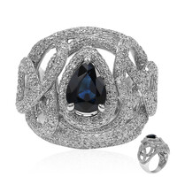 Gouden ring met een blauwe saffier (Estée Collection)