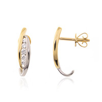 Gouden oorbellen met Loepzuivere (F) Diamanten (LUCENT DIAMONDS)