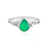 Zilveren ring met een Groene Ethiopische Opaal