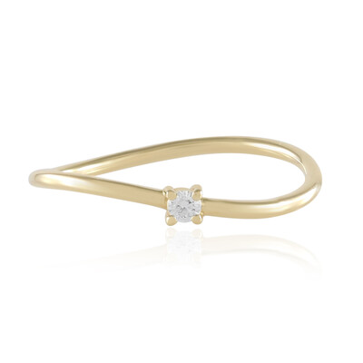 Gouden ring met een IF Diamant (D)