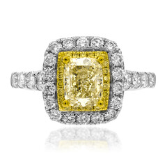 Gouden ring met een gele SI2 diamant (CIRARI)