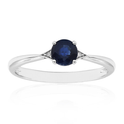 Gouden ring met een Ceylon saffier
