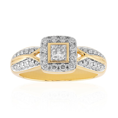 Gouden ring met een IF Diamant (D) (Annette)