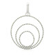 Zilveren hanger met Fancy diamanten