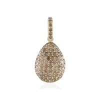 Gouden hanger met I2 Champagne Diamanten (de Melo)
