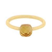 Zilveren ring met een citrien