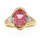 Gouden ring met een Californiaanse roze toermalijn (Amanda Adkins)