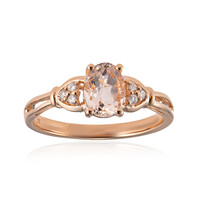 Gouden ring met een AAA Morganiet