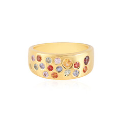 Zilveren ring met saffieren