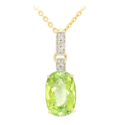 Gouden halsketting met een Paraiba toermalijn (AMAYANI)