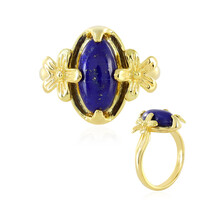 Zilveren ring met een lapis lazuli