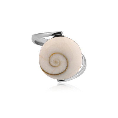 Zilveren ring met een Shiva oog (Bali Barong)