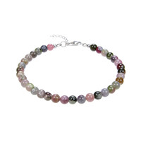 Zilveren armband met toermalijnen