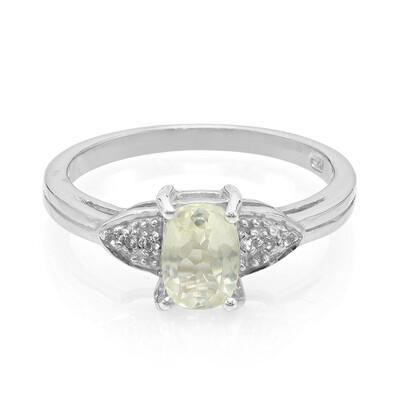 Zilveren ring met een Orthoklaas