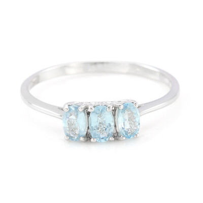Zilveren ring met koper toermalijnen