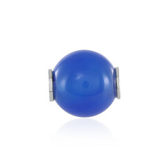 Zilveren hanger met een Blauwe agaat