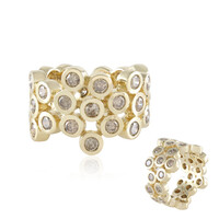 Gouden ring met I2 Champagne Diamanten (de Melo)