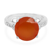 Zilveren ring met een carneool