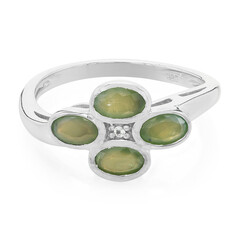 Zilveren ring met alexandrieten
