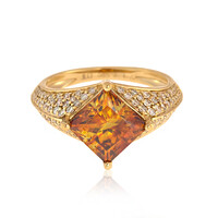 Gouden ring met een sfaleriet (de Melo)