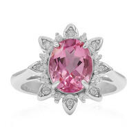 Zilveren ring met een Flamingo Mystieke Topaas