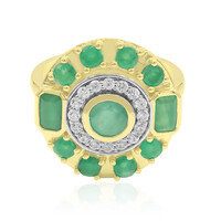 Gouden ring met een Braziliaanse smaragd