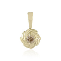 Gouden hanger met een I2 Champagne Diamant