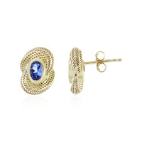 Gouden oorbellen met AAA tanzanieten (Ornaments by de Melo)