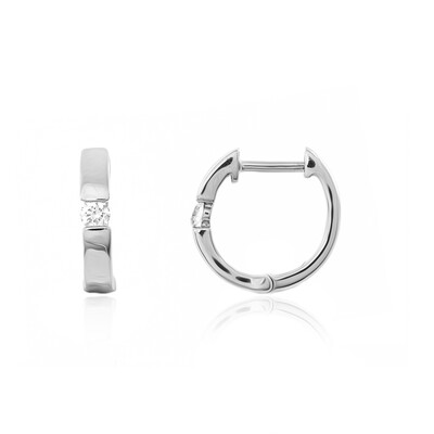 Platinaen oorbellen met Loepzuivere (F) Diamanten (LUCENT DIAMONDS)
