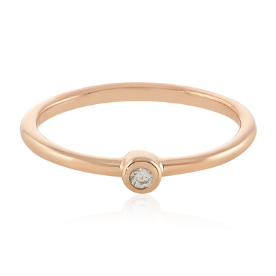 Zilveren ring met een I2 (H) Diamant