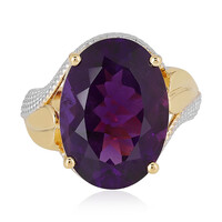 Zilveren ring met een Zambia-amethist