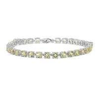 Zilveren armband met limoen citrienstenen