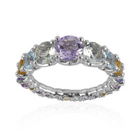 Zilveren ring met een lavendel amethist