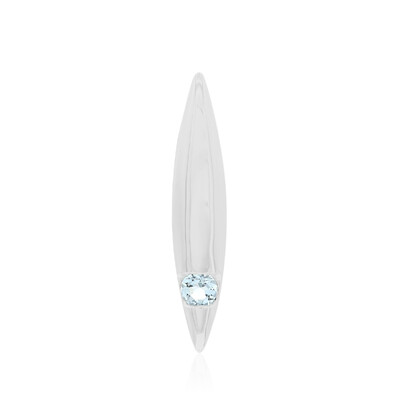 Zilveren hanger met een hemel-blauwe topaas (MONOSONO COLLECTION)