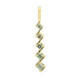 Gouden hanger met een Nigeriaanse Mintgroene Beril