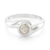 Zilveren ring met een spectroliet