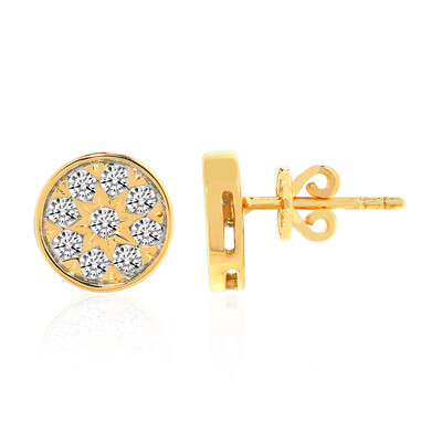 Gouden oorbellen met IF Diamanten (D) (Annette)