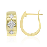 Gouden oorbellen met Diamanten SI2 (G)