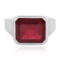 Zilveren ring met een Madagaskar Robijn