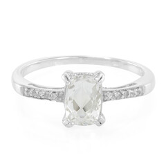 Zilveren ring met een Himalaya beril