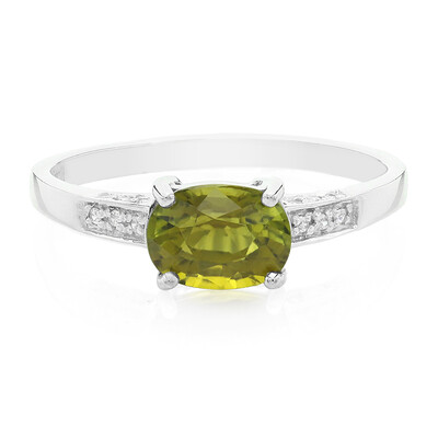 Zilveren ring met een koper toermalijn