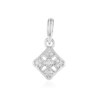 Zilveren hanger met een I2 (I) Diamant