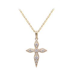 Gouden halsketting met I1 (H) Diamanten (CIRARI)