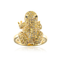 Gouden ring met SI2 Fancy Diamanten (CIRARI)