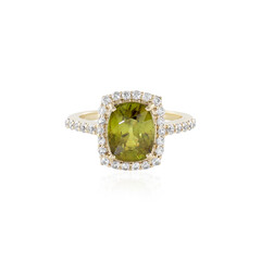 Gouden ring met een sfeen