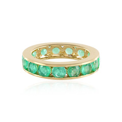 Gouden ring met Russische smaragden