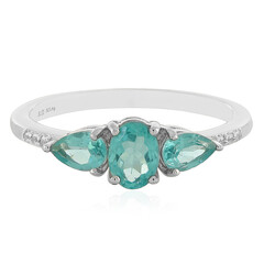 Zilveren ring met een Blauwe apatiet