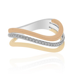 Gouden ring met SI1 (H) Diamanten